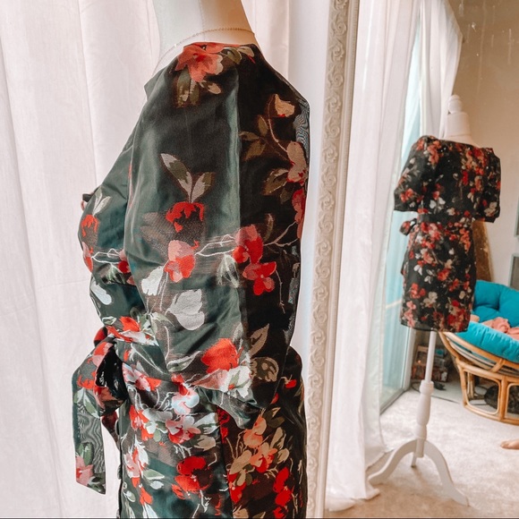 Revolve Brand LPA Floral Dress with Belt - Picture 3 of 4